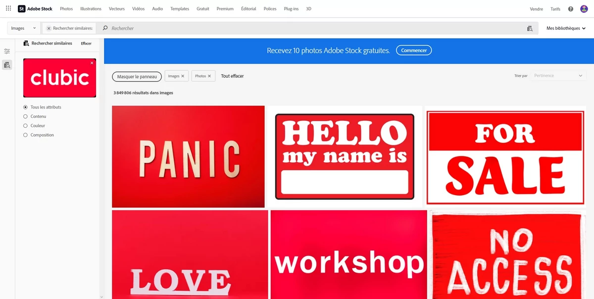 Adobe Stock recherche par image © Adobe Stock