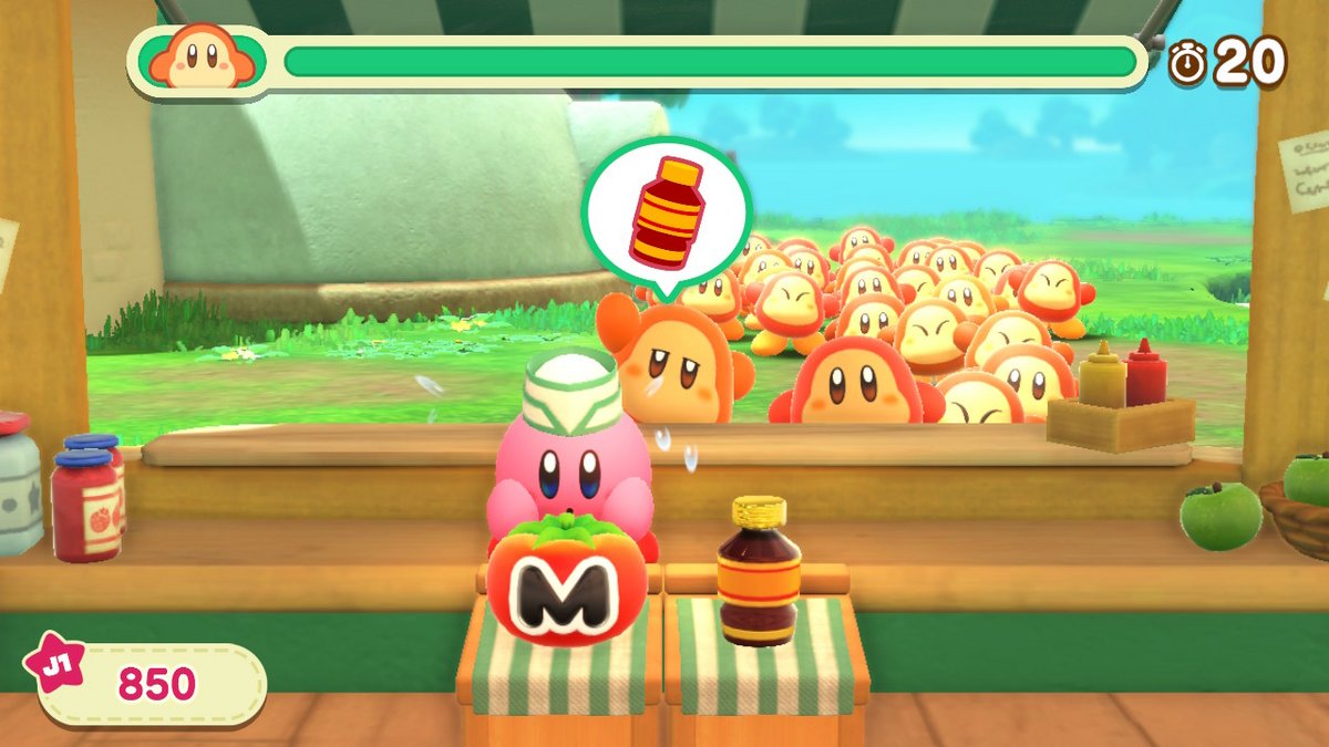 Tout n'est pas rose pour le petit Kirby...