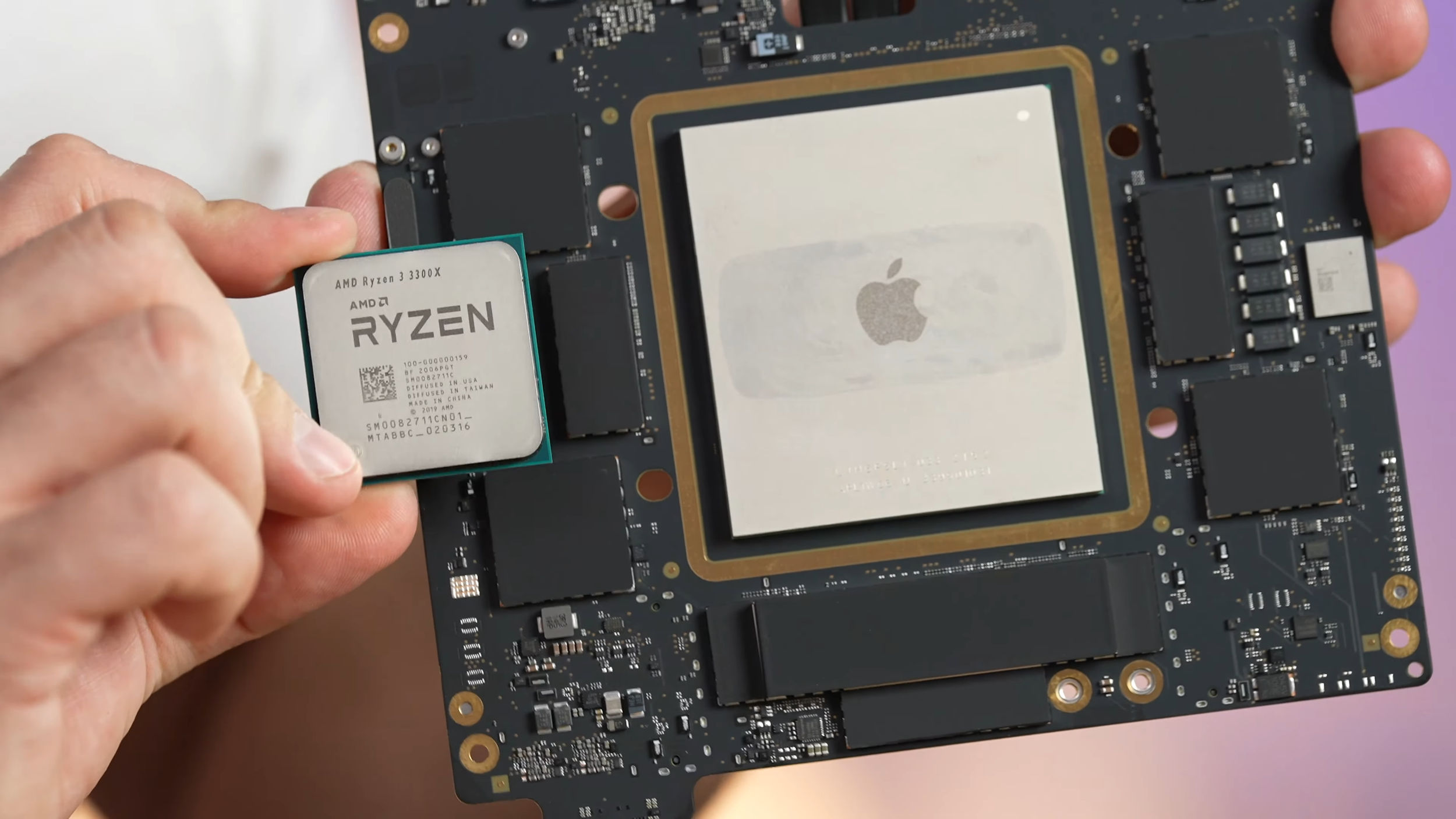 Apple : le Mac Studio désossé, le M1 Ultra trois fois plus grand qu'un AMD Ryzen