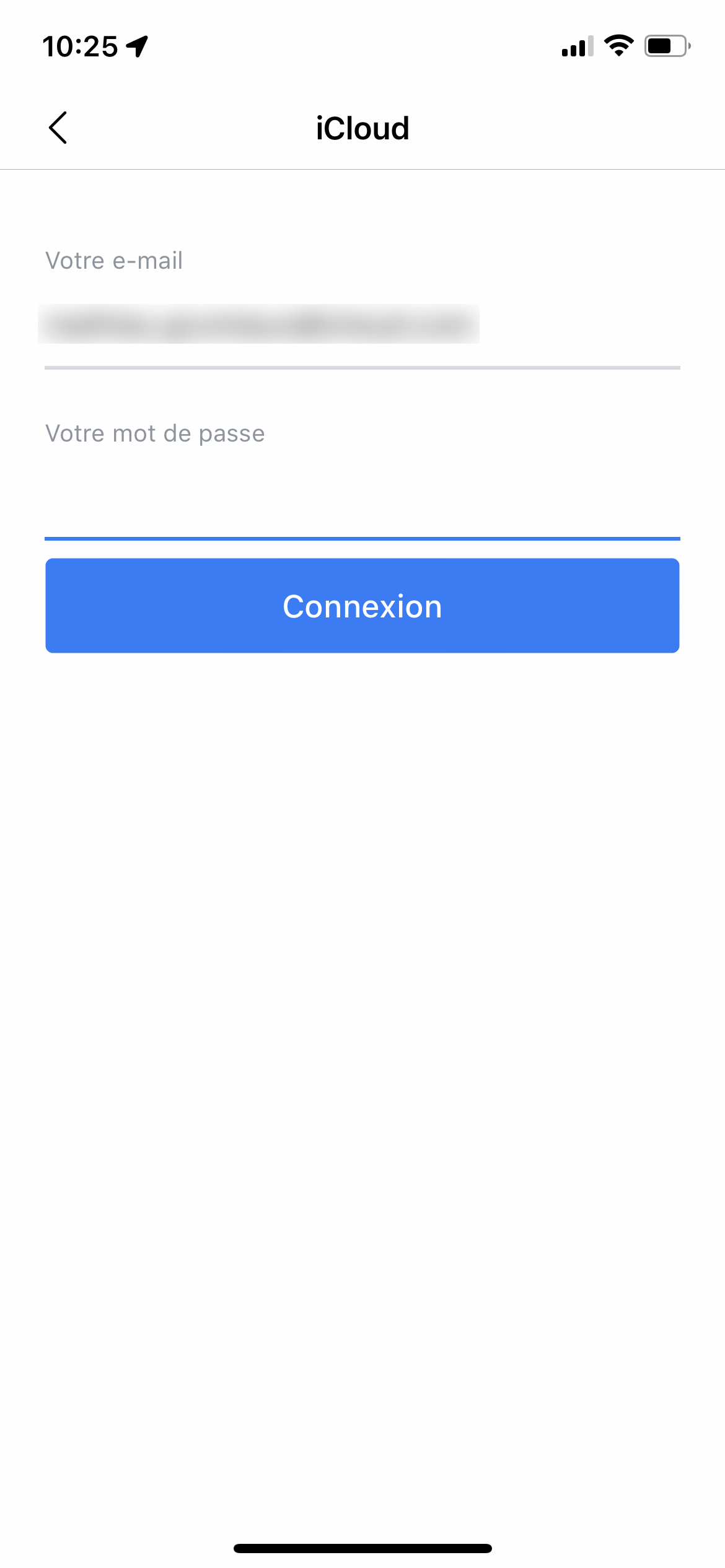 comment se connecter a une boite mail icloud