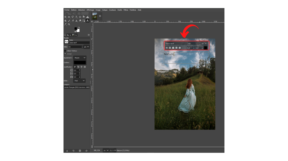 GIMP Texte 4 © © GIMP