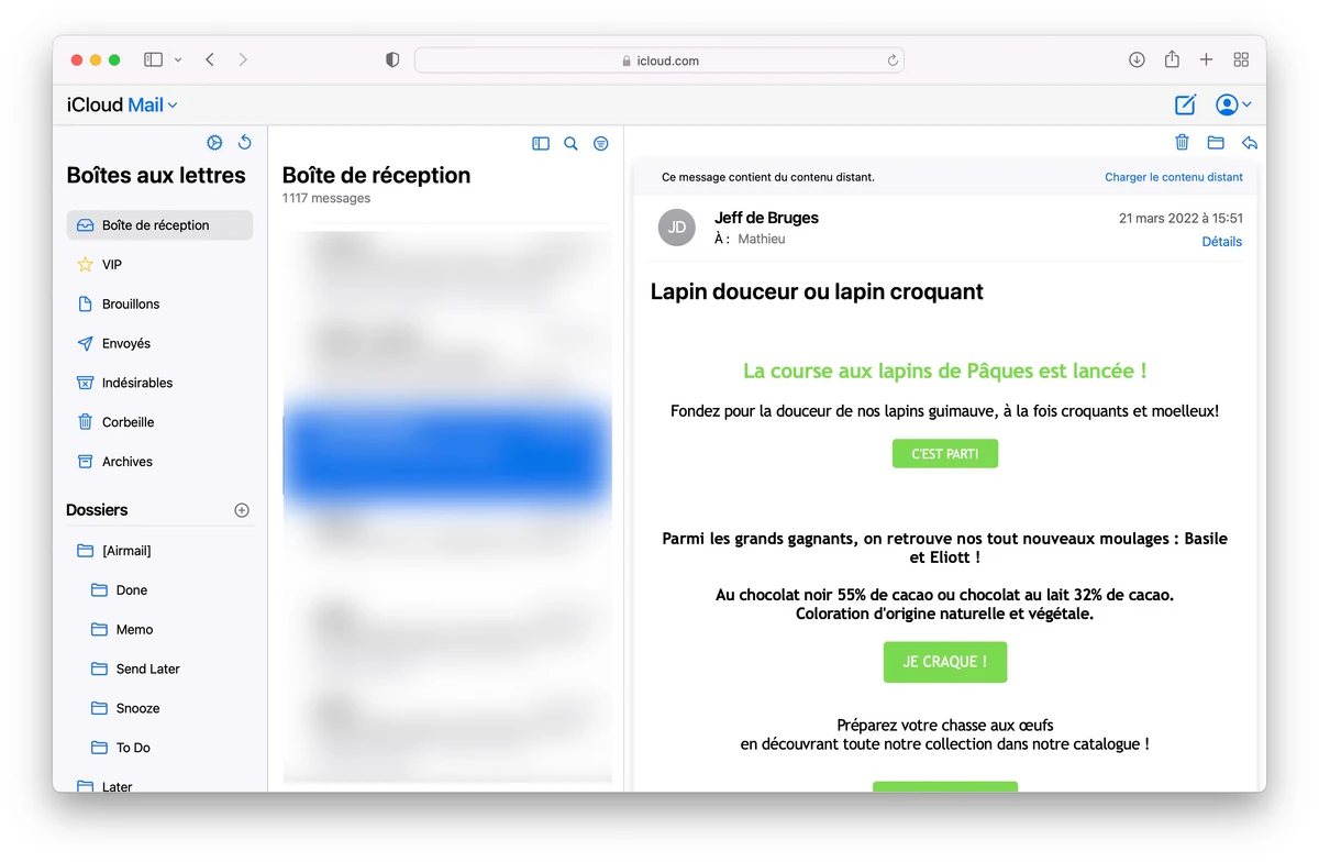 iCloud.com Mail © © Clubic.com