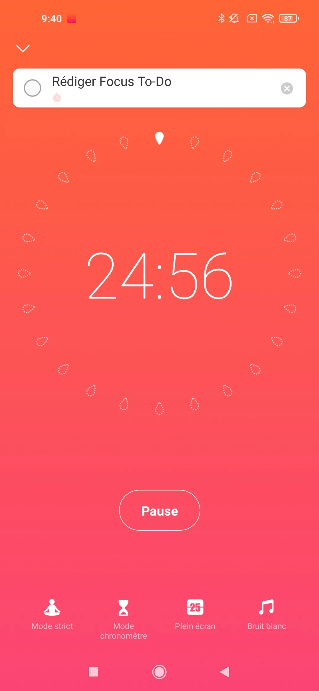 Focus Todo screen 2