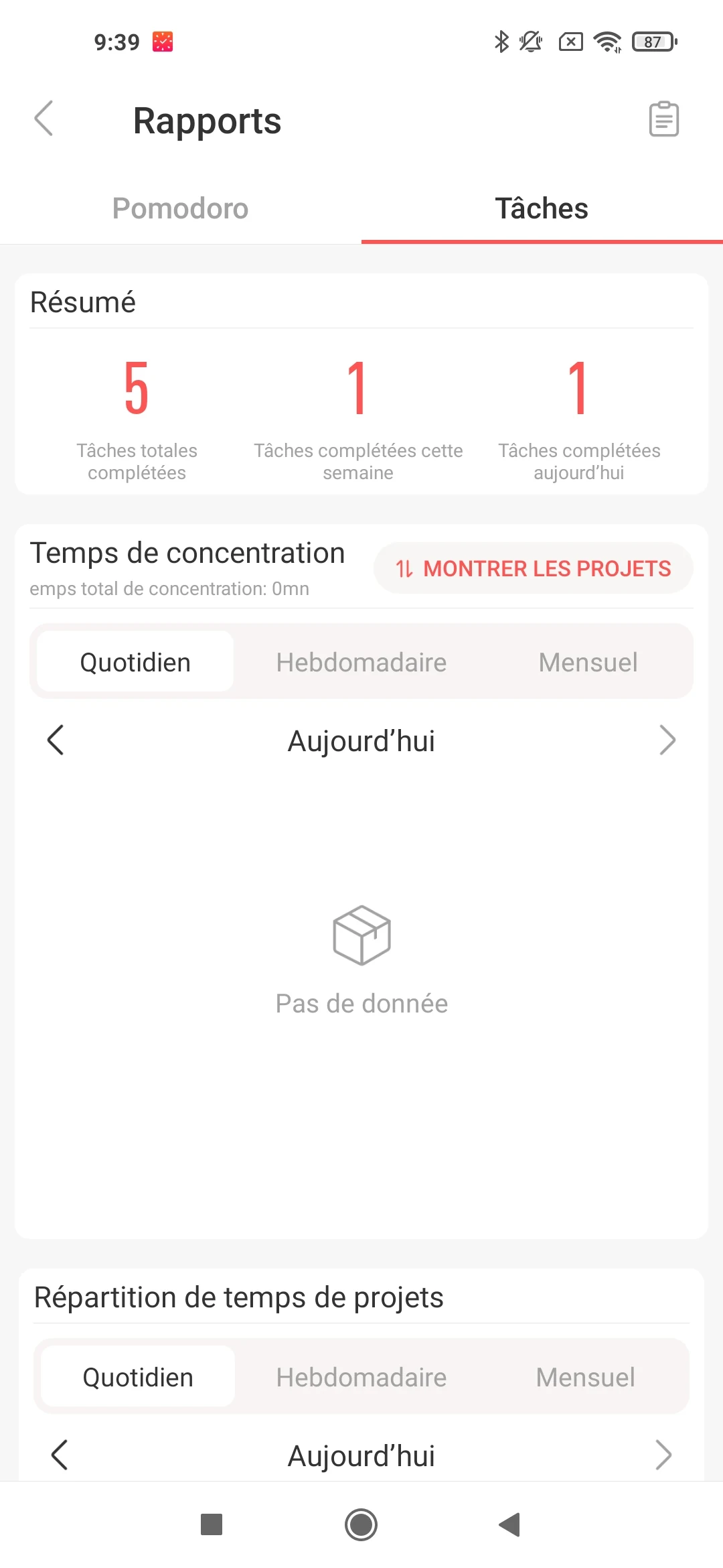 Focus Todo screen 4