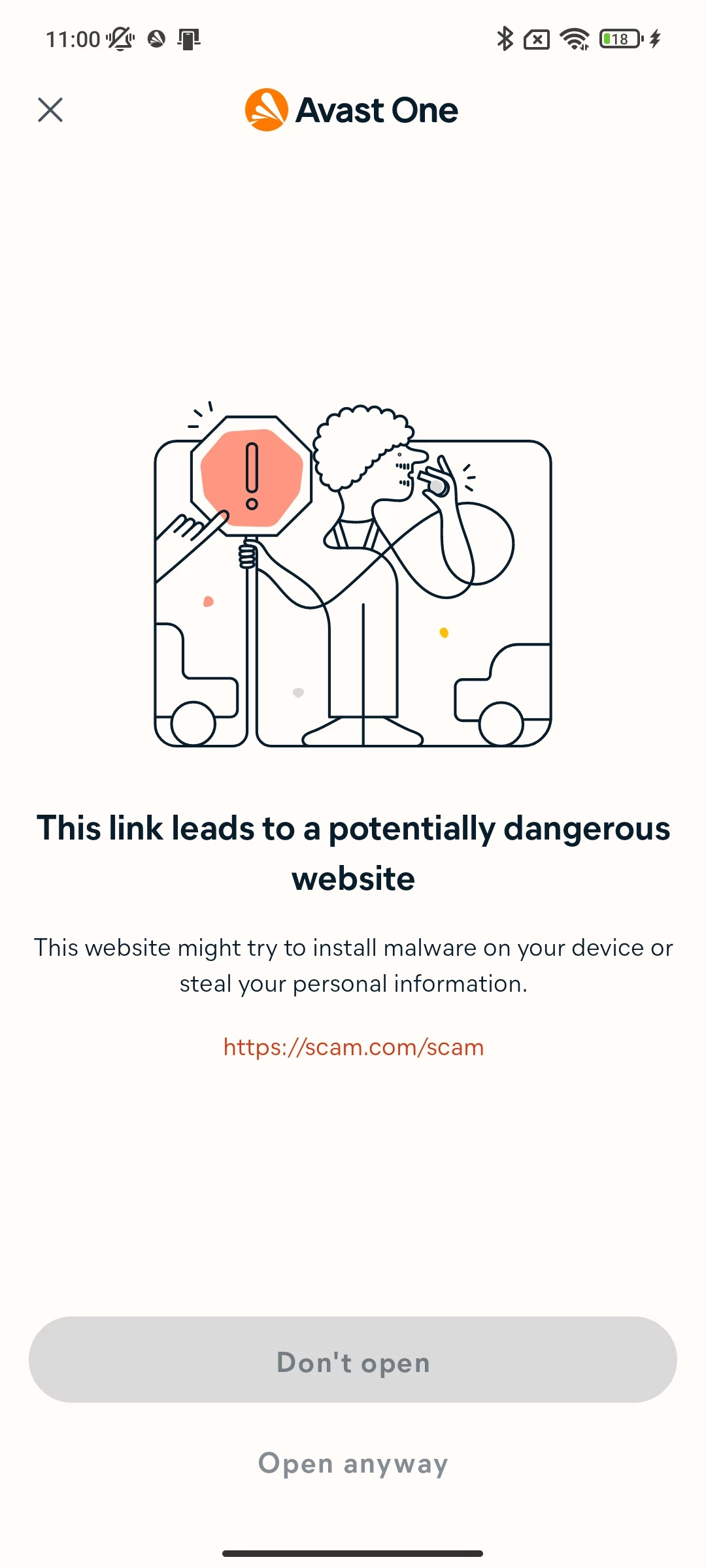 Avast One Scam Protection