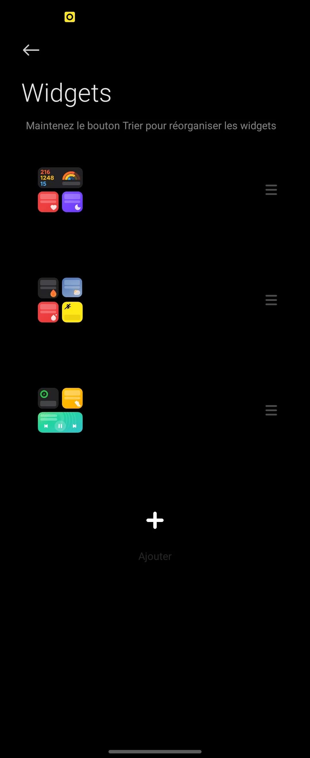 Mi Fitness - Widgets 1 © Johan Gautreau