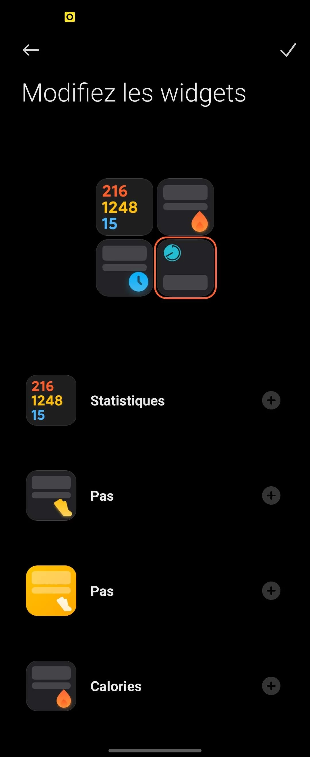 Mi Fitness - Widgets 2 © Johan Gautreau
