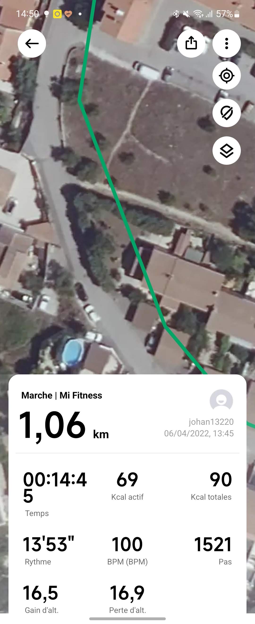 Mi Fitness - Précision GPS 1 © Johan Gautreau