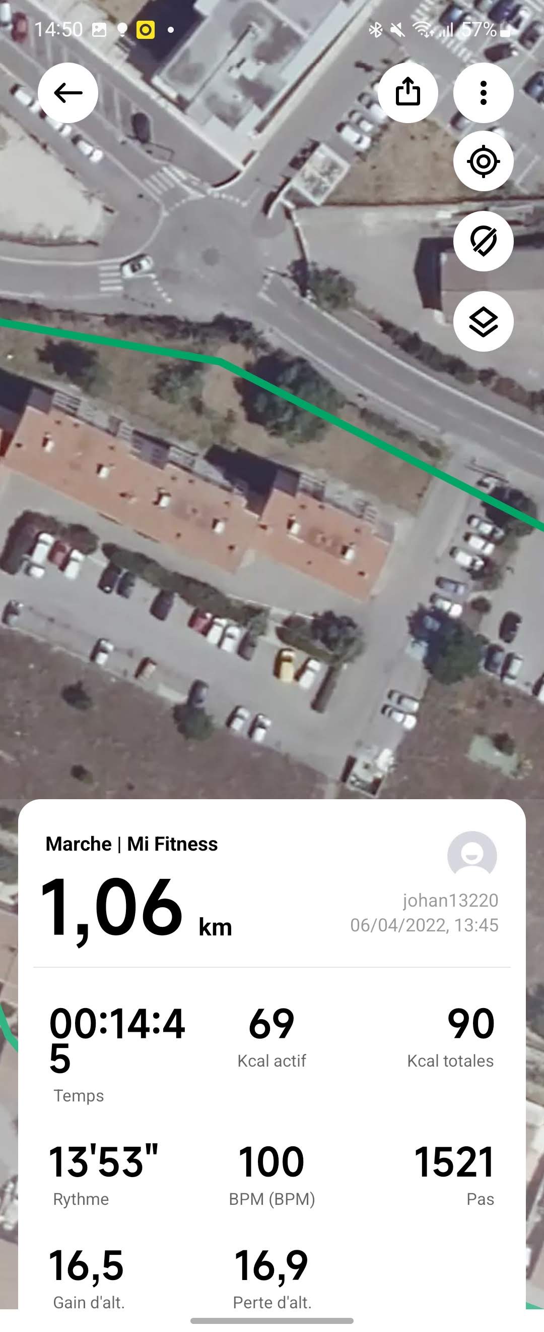 Mi Fitness - Précision GPS 2 © Johan Gautreau