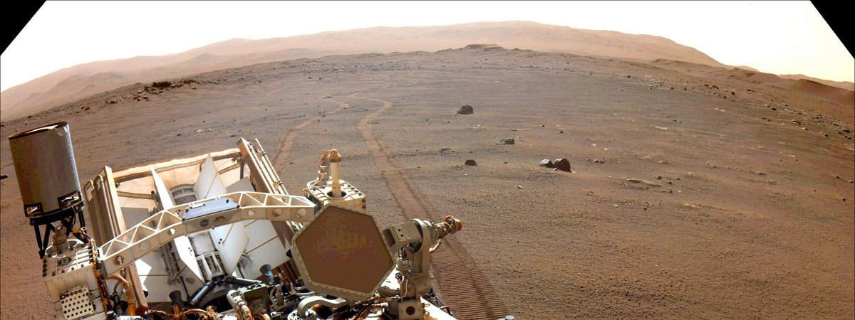Perseverance parcours sinueux sable Mars © NASA/JPL-Caltech
