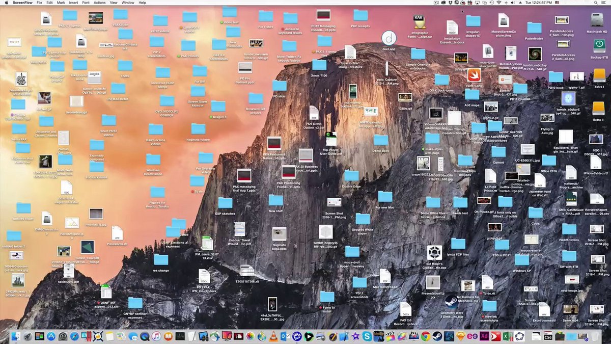 mac desktop bureau icons