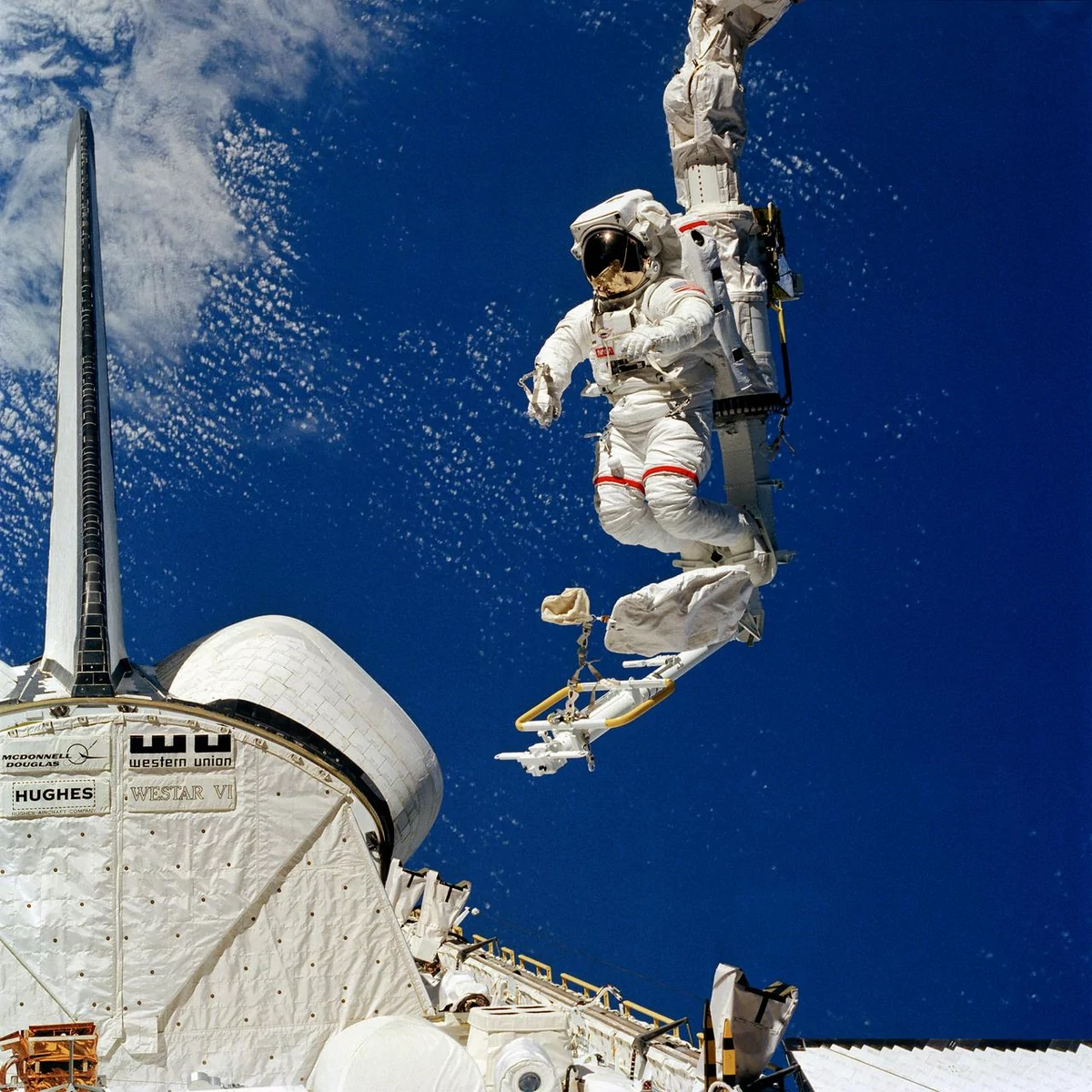 STS Challenger avec EVA 1984 © NASA