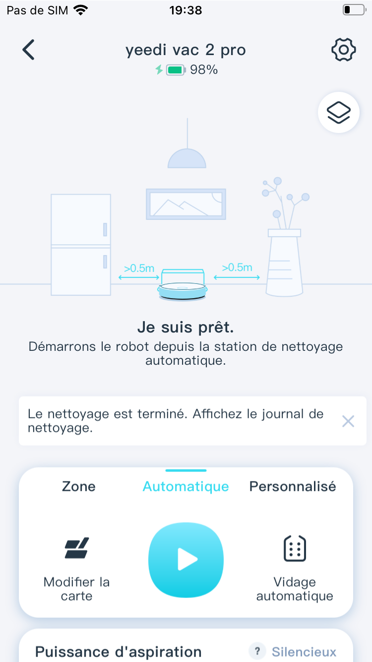 Test Yeedi vac 2 mop © © Mathieu Grumiaux pour Clubic