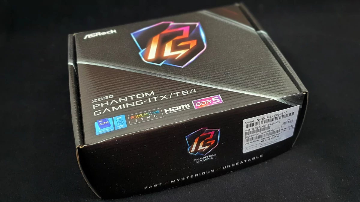 ASRock Z690 Phantom Gaming-ITX/TB4 © Nerces