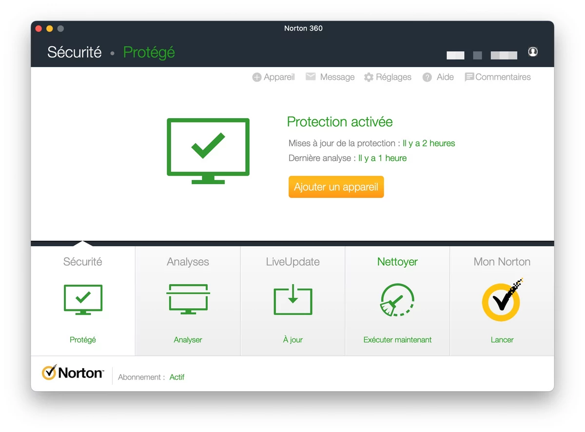 Norton 360 8.7 Mac © Norton