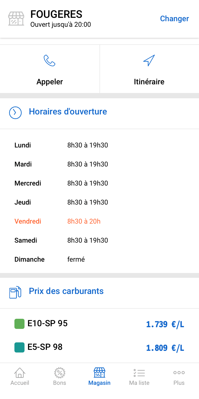 Infos magasin E.Leclerc