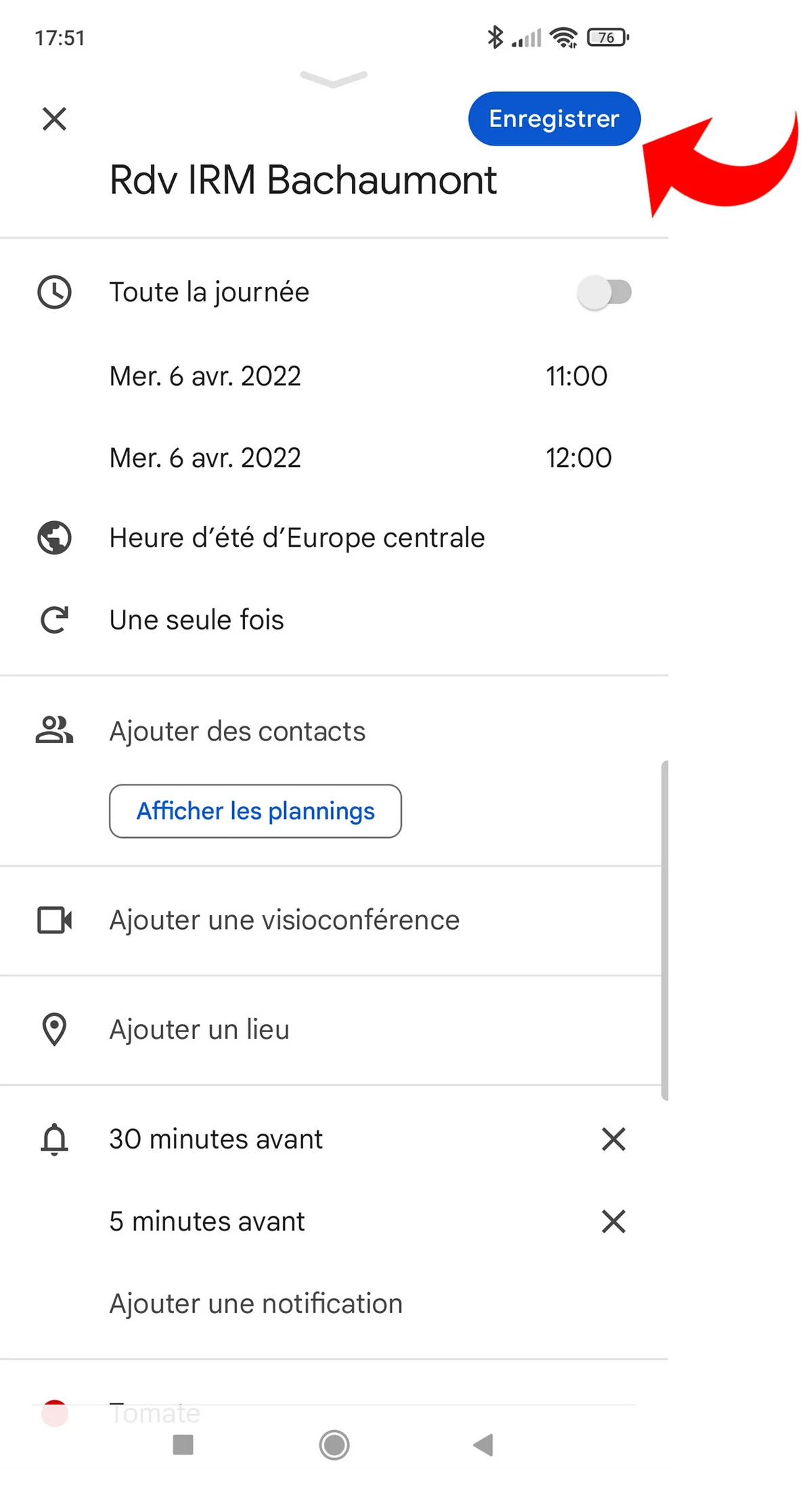 Google Agenda