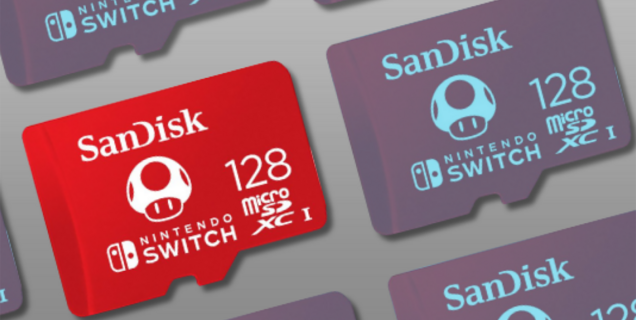 La carte microSDXC 128 Go pour Nintendo Switch est quasi à moitié prix !