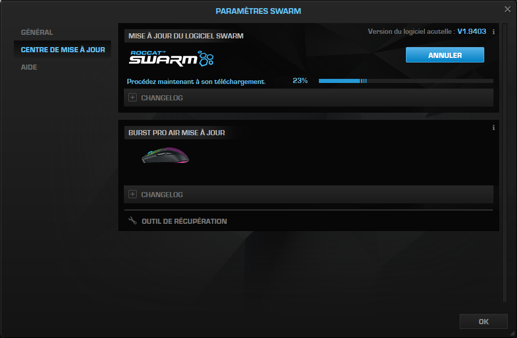 Roccat Burst Pro Air © Nerces