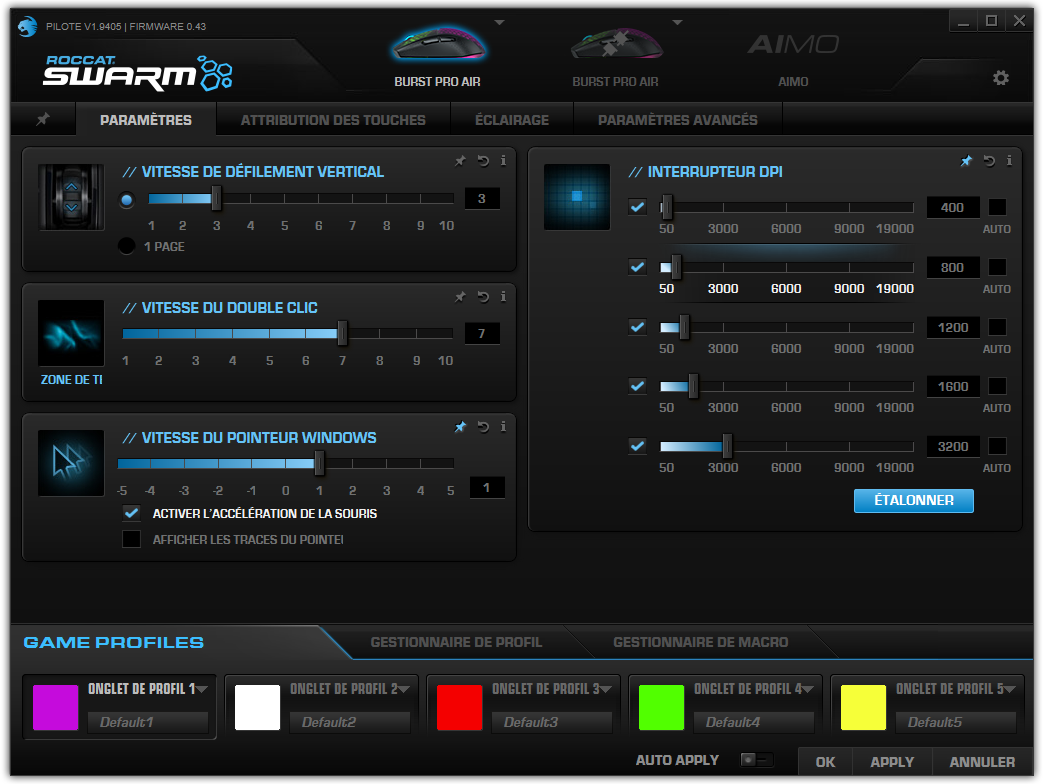Roccat Burst Pro Air © Nerces
