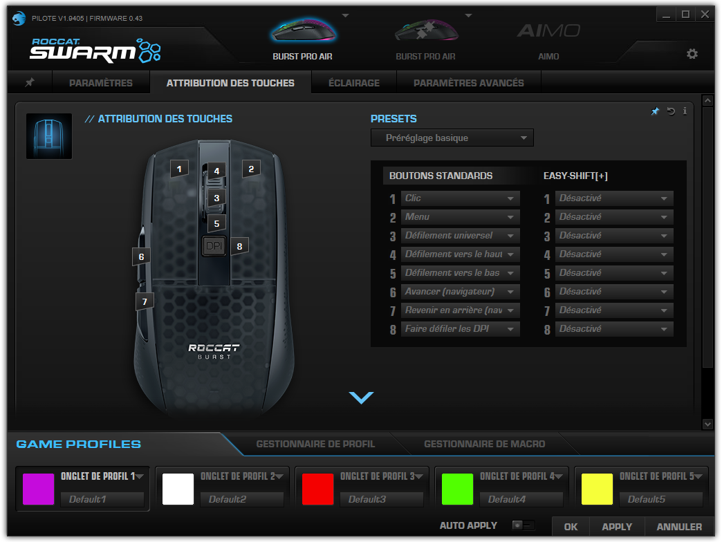 Roccat Burst Pro Air © Nerces