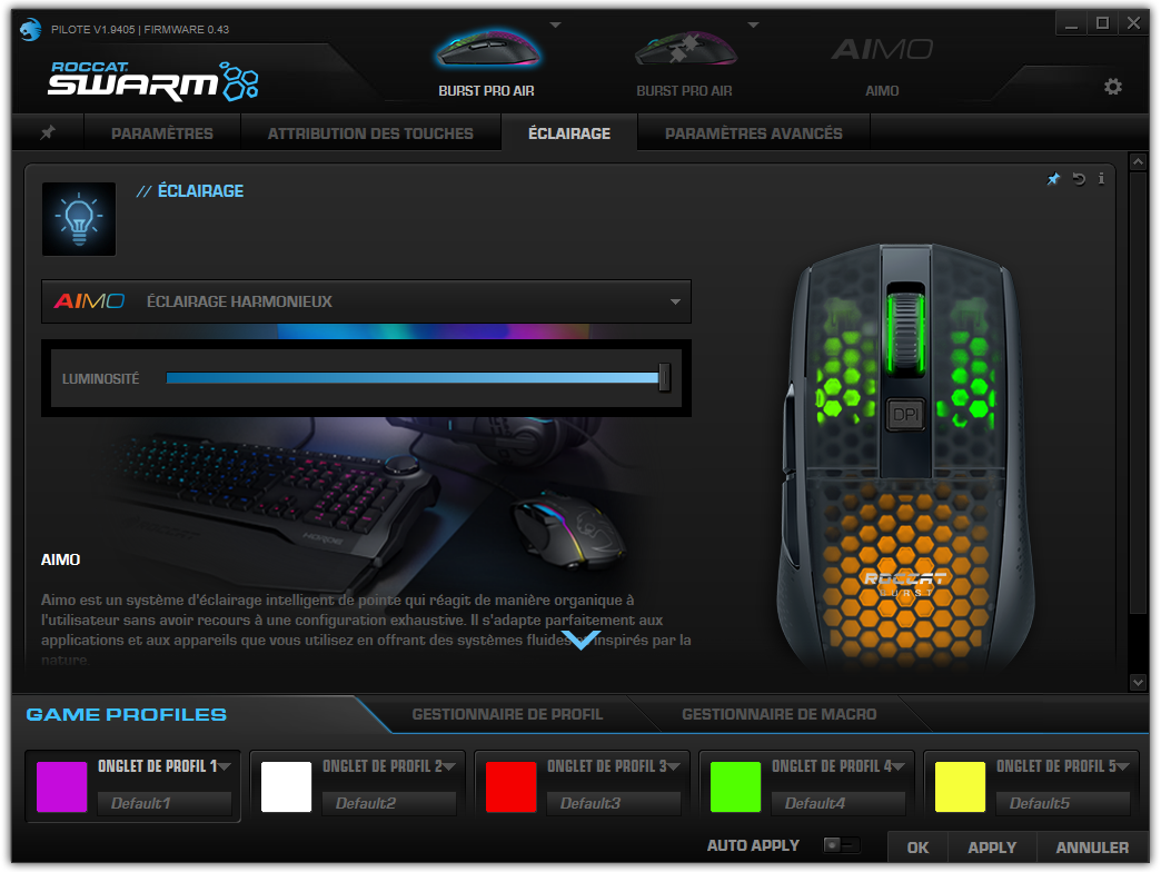Roccat Burst Pro Air © Nerces