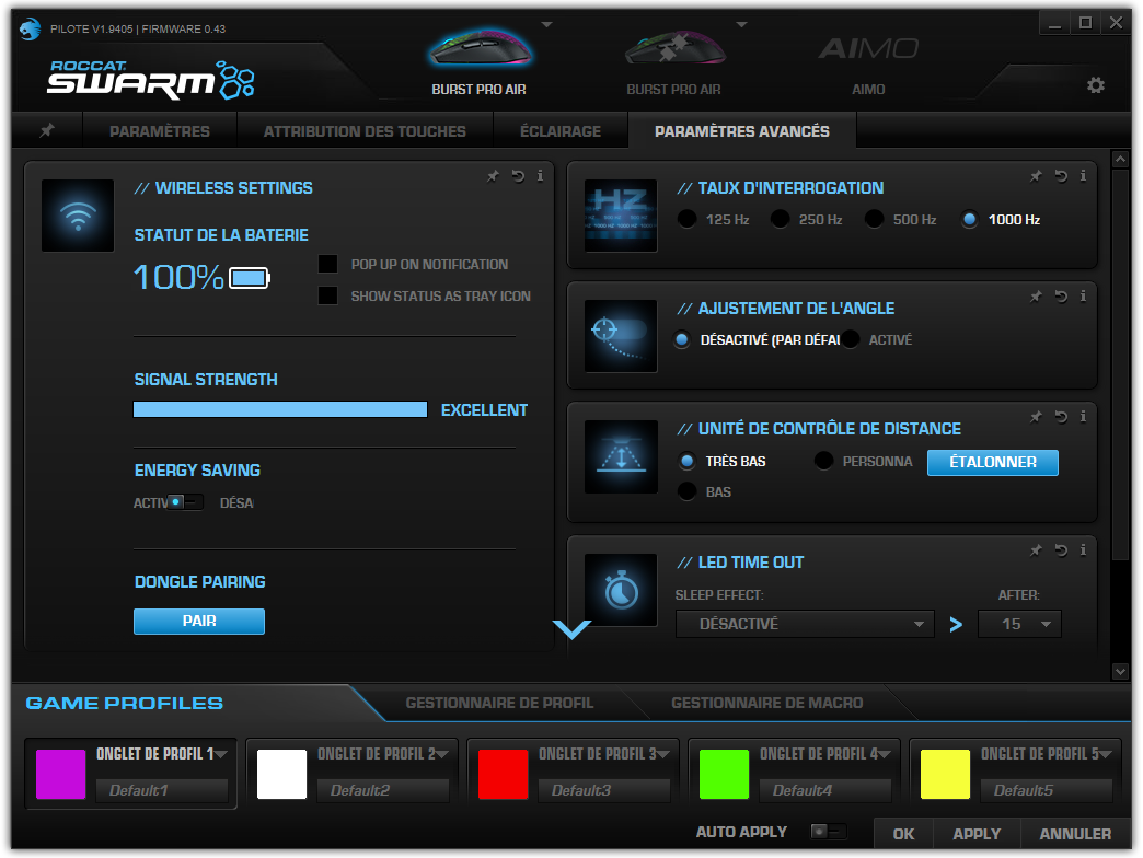 Roccat Burst Pro Air © Nerces