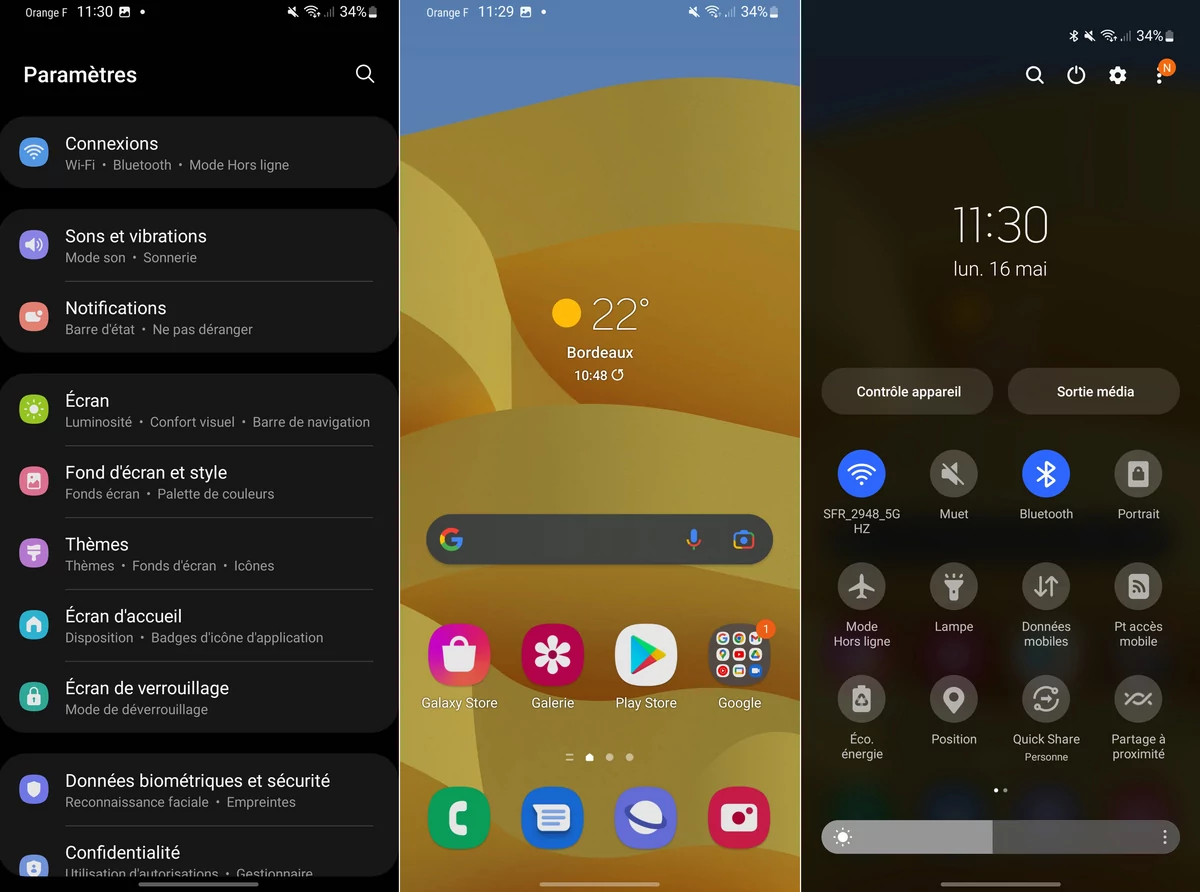 interface samsung galaxy a13