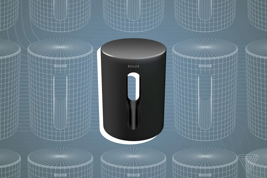 Rendu 3D du Sonos Sub Mini © Grayson Blackmon / The Verge