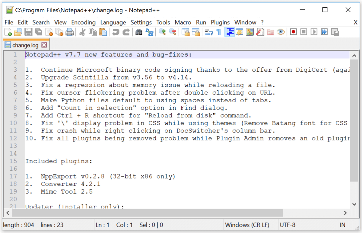 notepad++