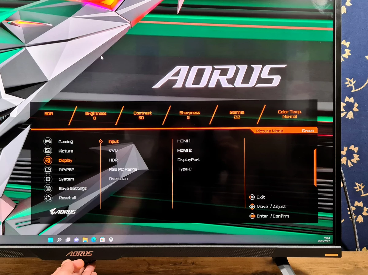 Test AORUS FV43U © Matthieu Legouge