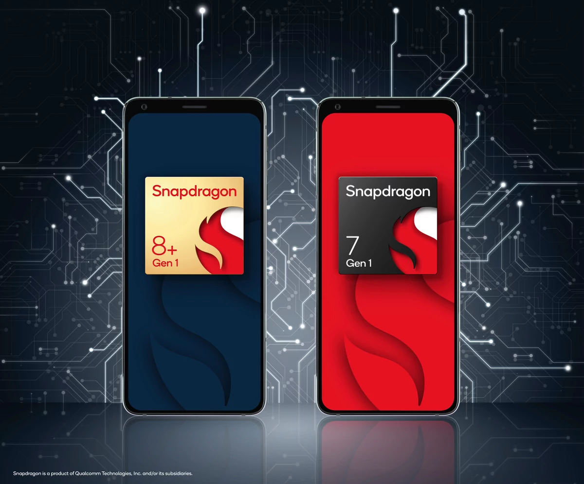 Snapdragon 8+ Gen 1 Snapdragon 7 Gen 1 © © Qualcomm