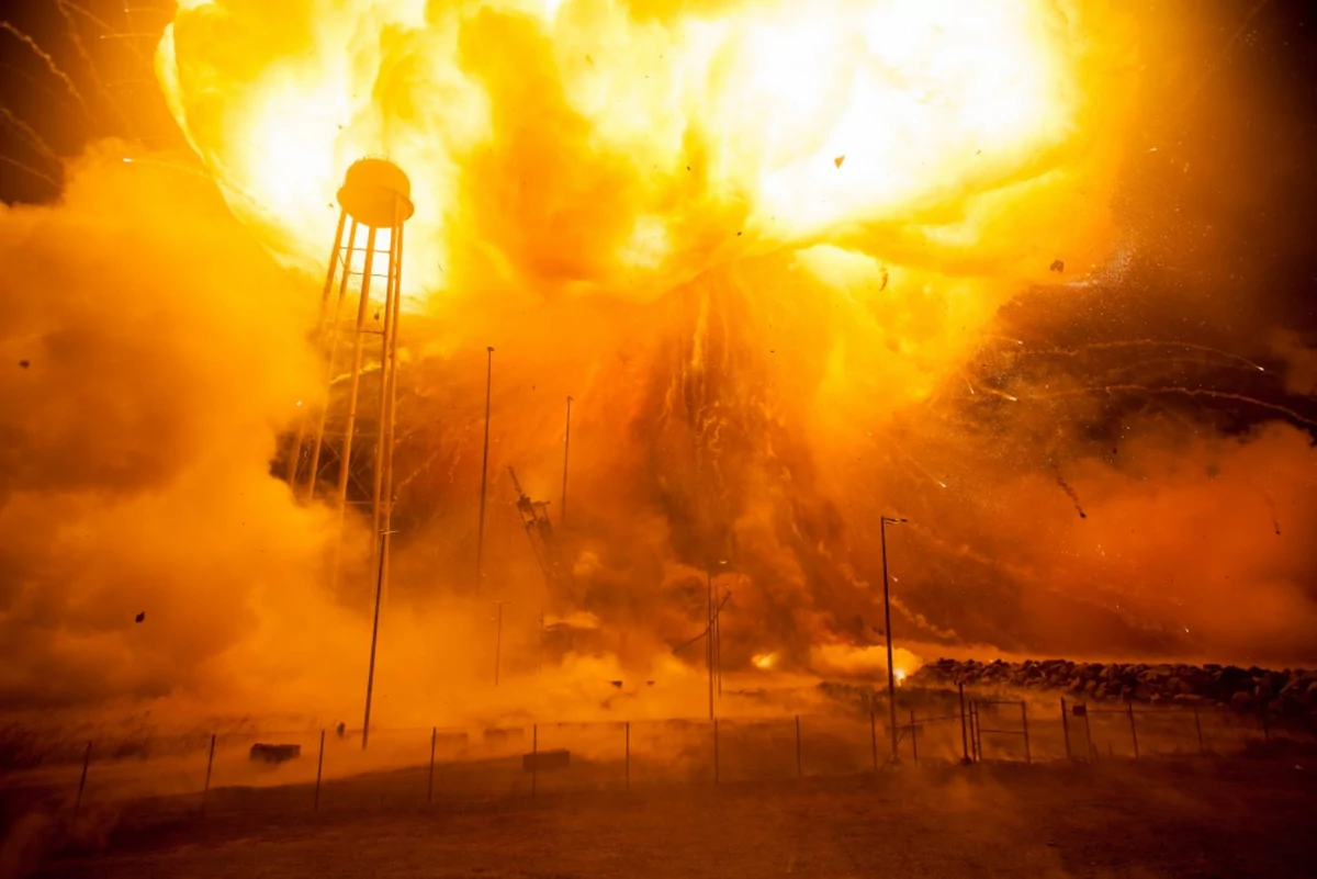 Antares Wallops Orb-3 explosion © NASA
