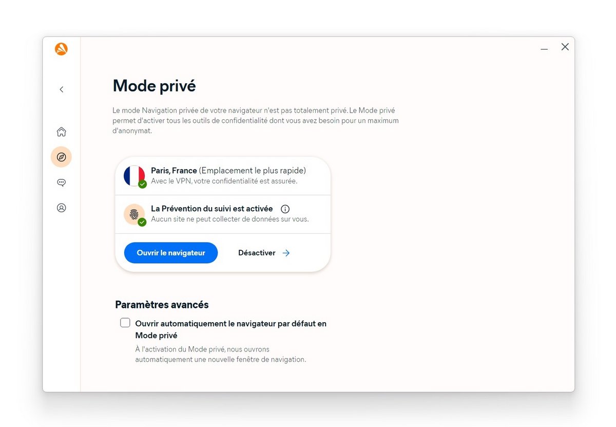 Enable Private Mode