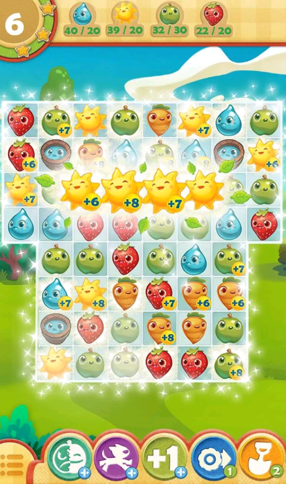 ligne fruits farm heroes saga