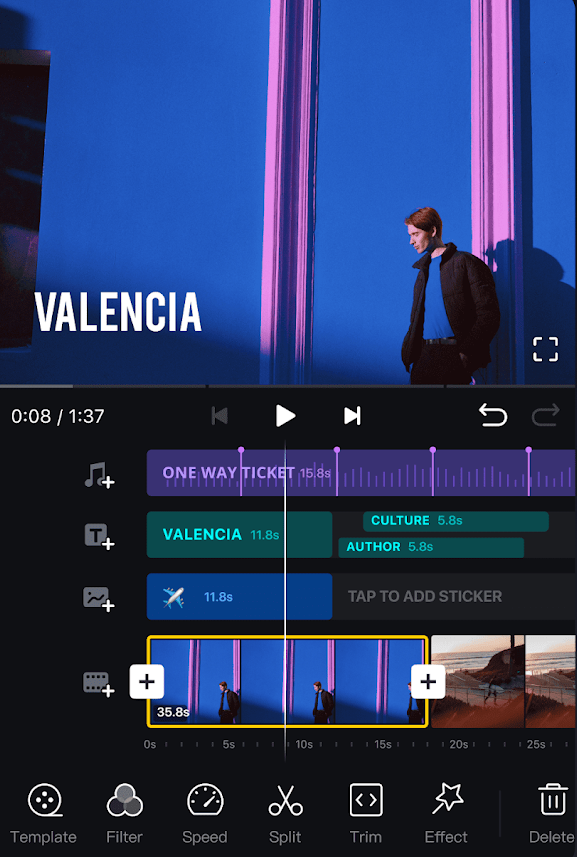 édition vidéo plusieurs bandes