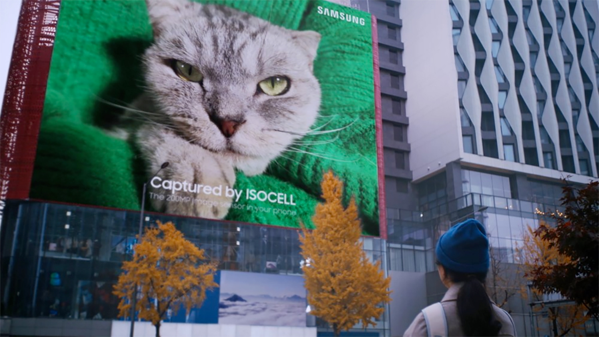 Samsung fait la démonstration de son capteur photo 200 mégapixels... avec une gigantesque photo de chat