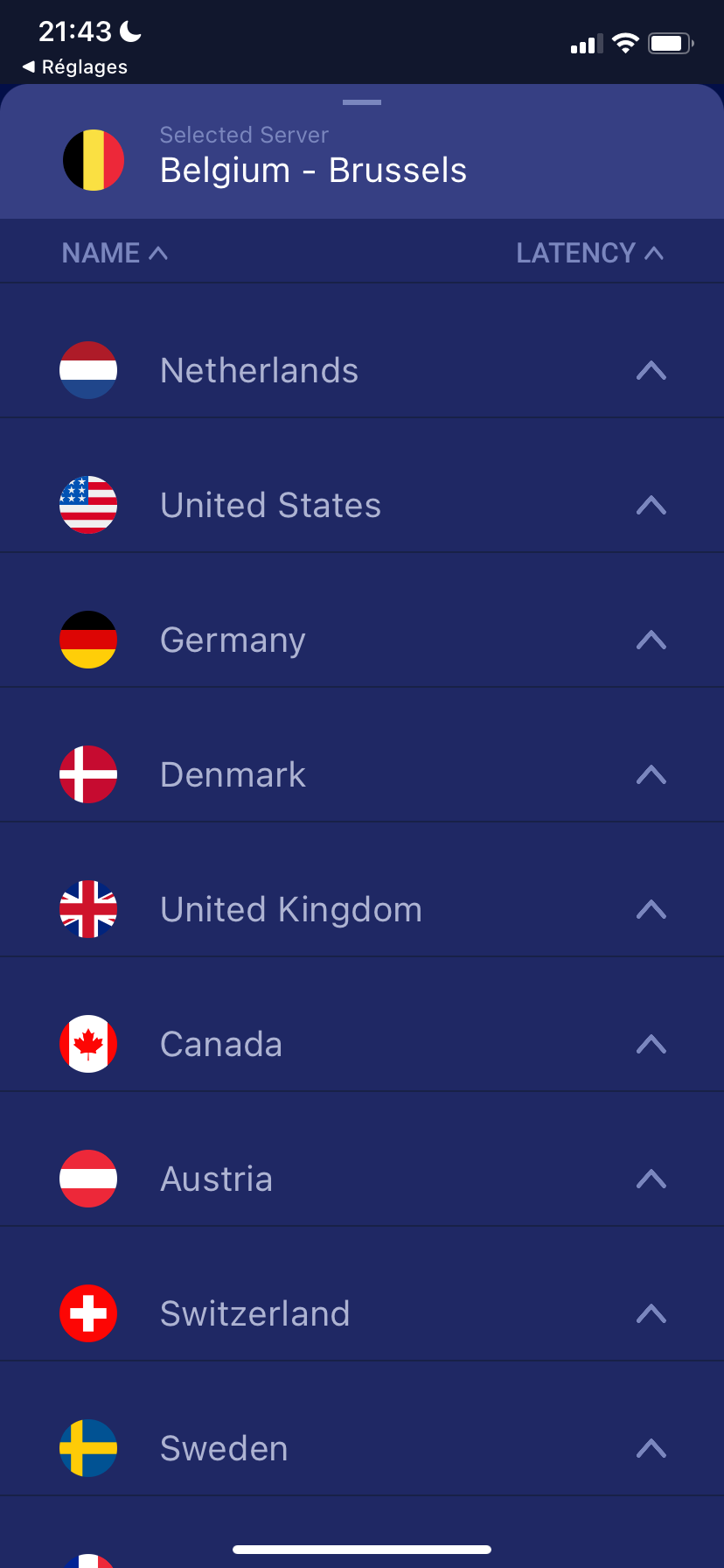 PrivadoVPN iOS