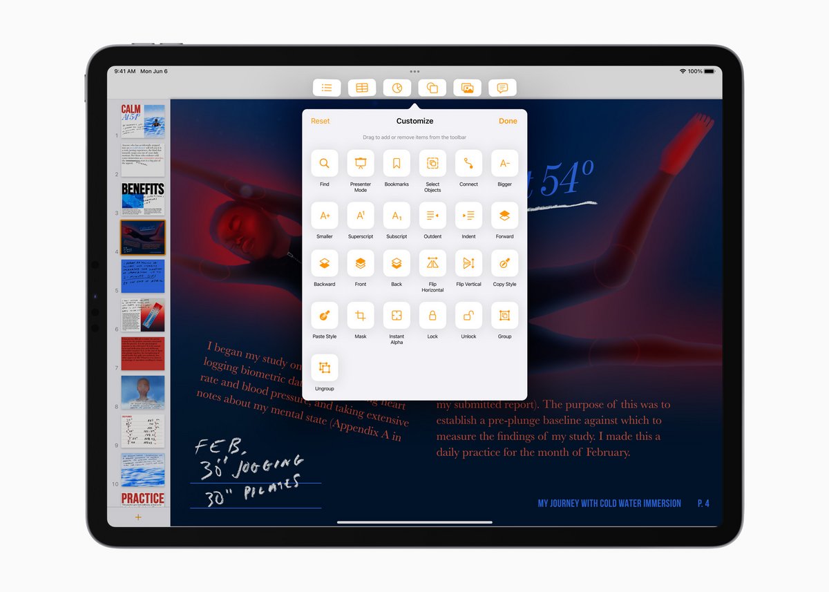 WWDC 2022 iPadOS 16 © © Apple