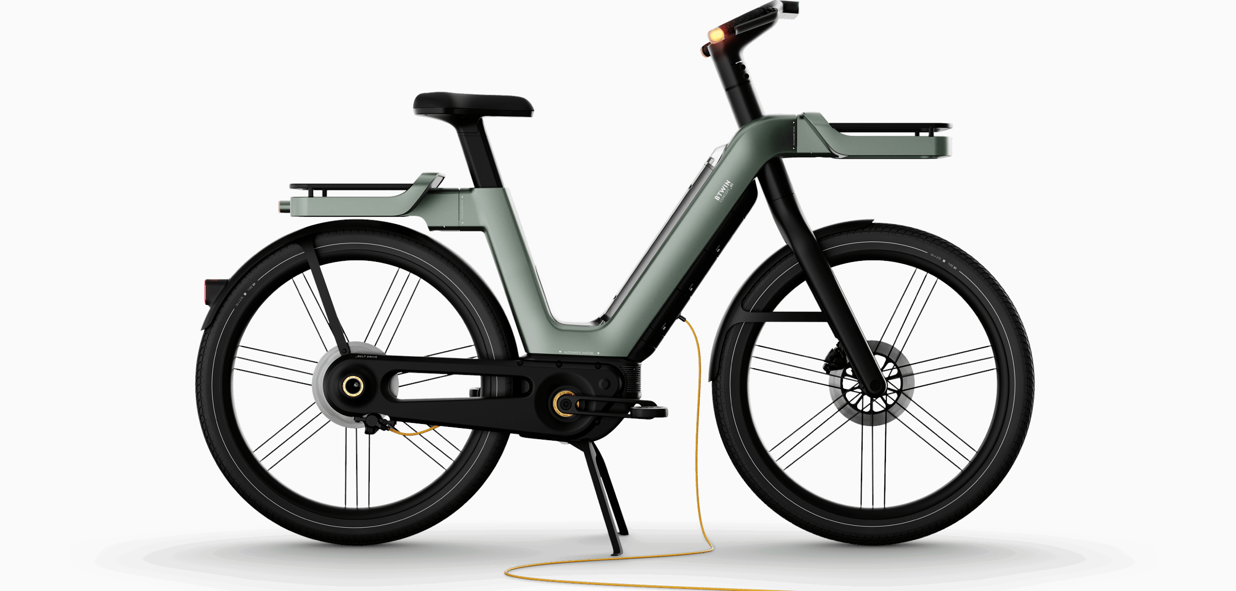 Velo electrique best sale grosse roue decathlon