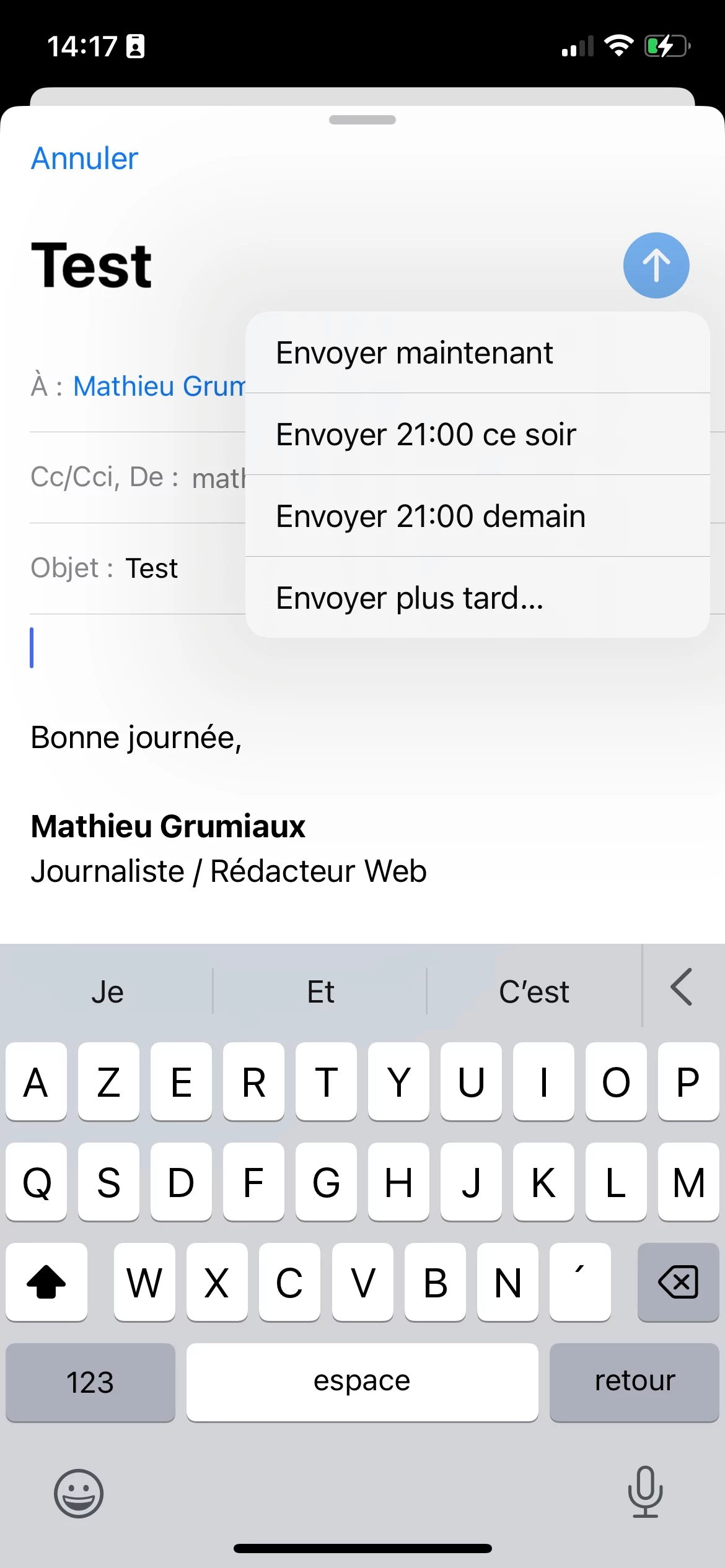 iOS 16 © © Mathieu Grumiaux pour Clubic
