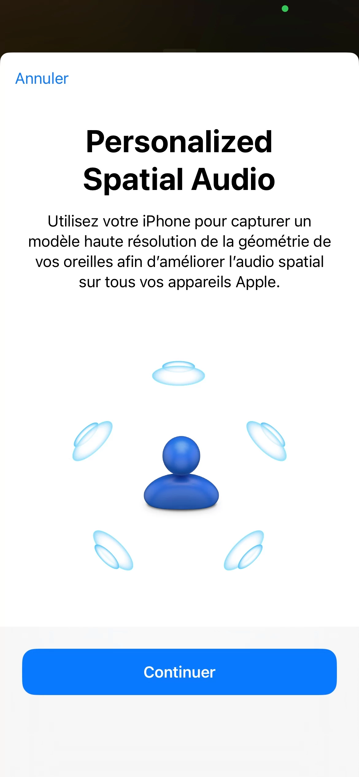 iOS 16 Audio Spatial personnalisé © © Mathieu Grumiaux pour Clubic