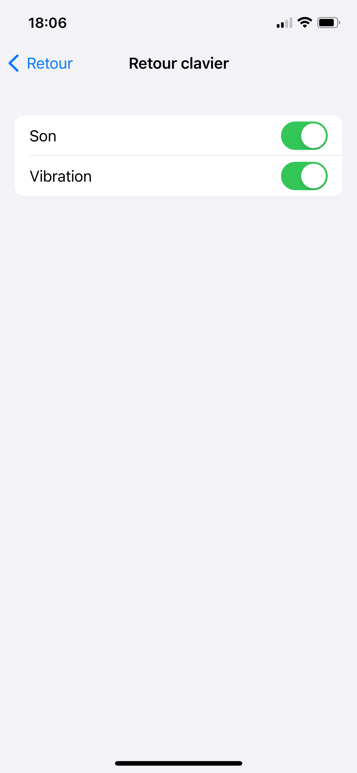 iOS 16 Retour haptique © © Mathieu Grumiaux pour Clubic