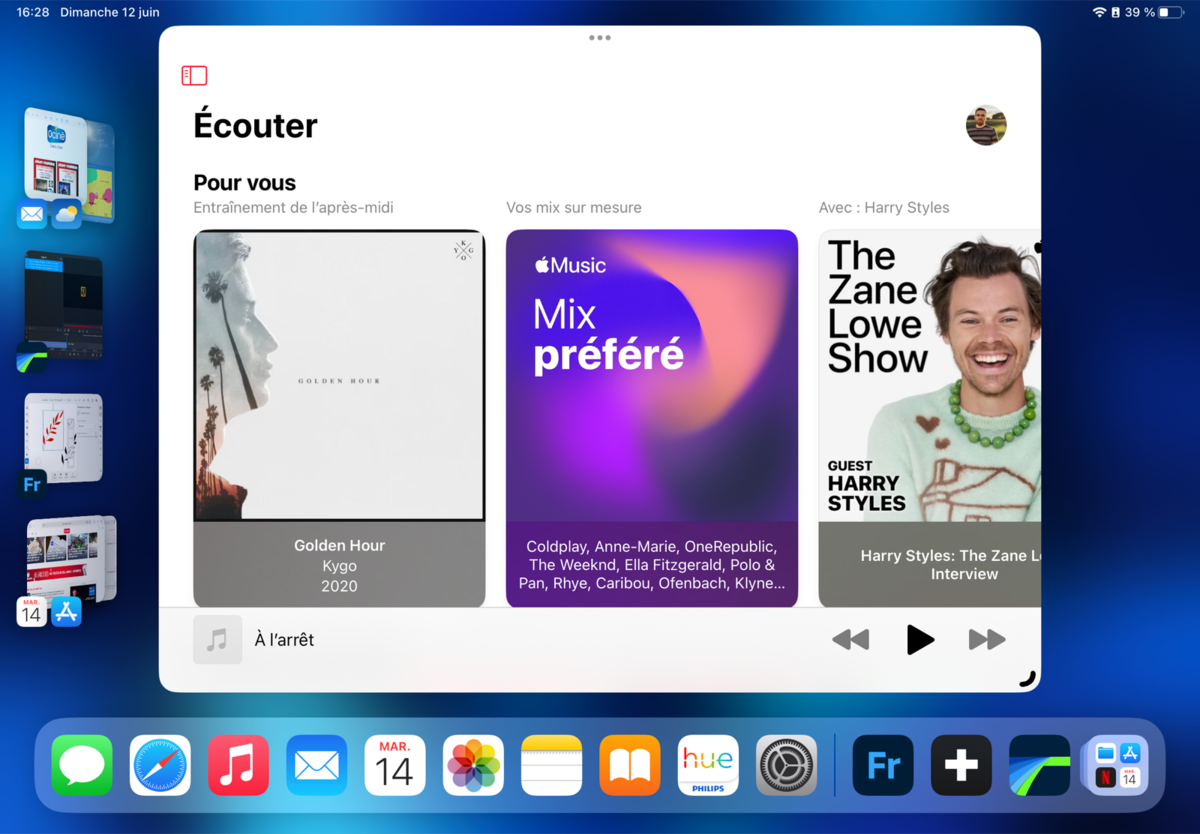 Stage Manager iPadOS © © Mathieu Grumiaux pour Clubic