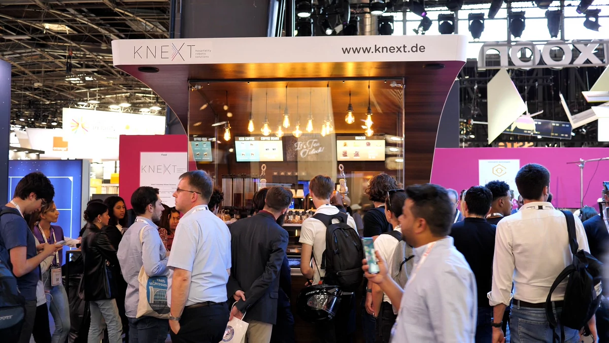 Knext barista VivaTech © Alexandre Boero pour Clubic