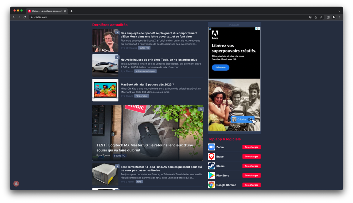 Google Chrome navigateur