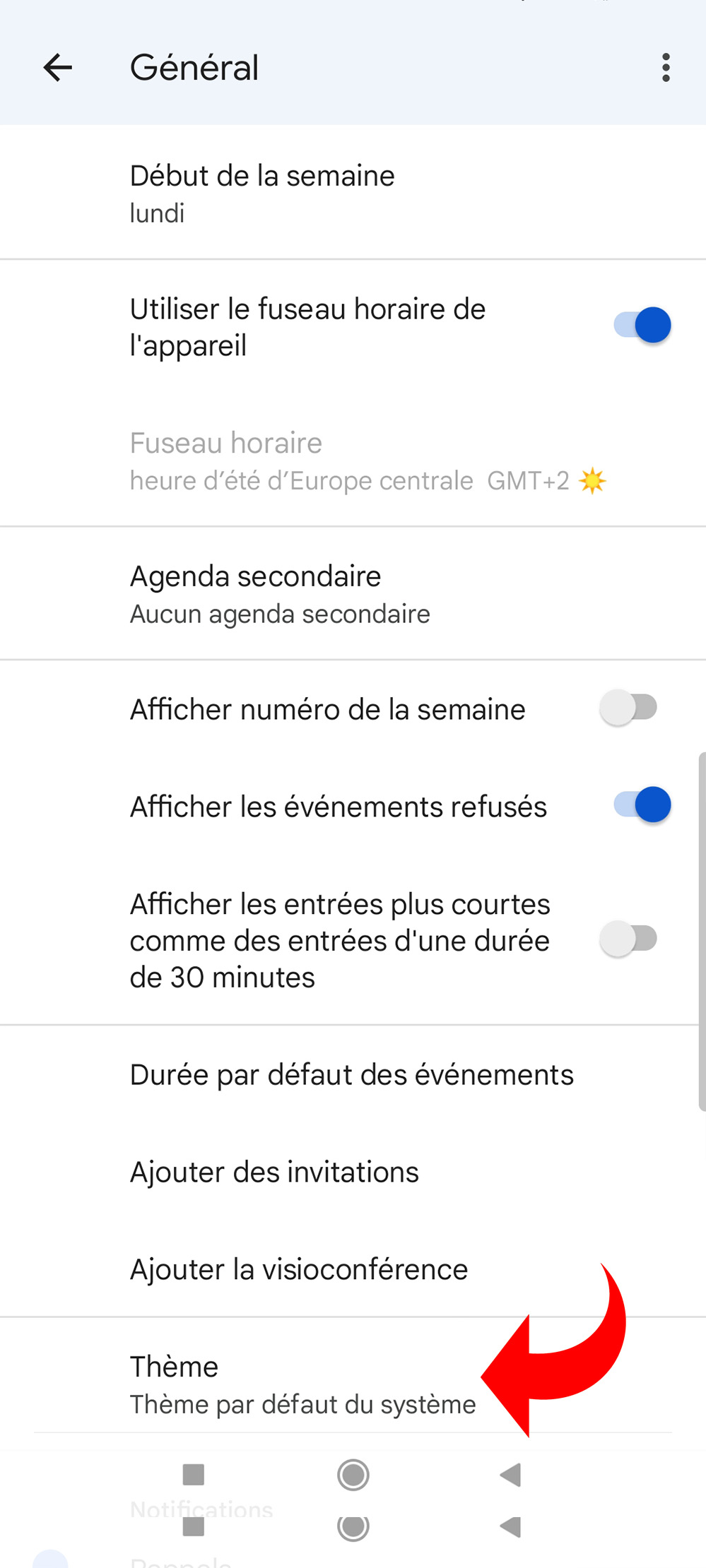 Google Agenda