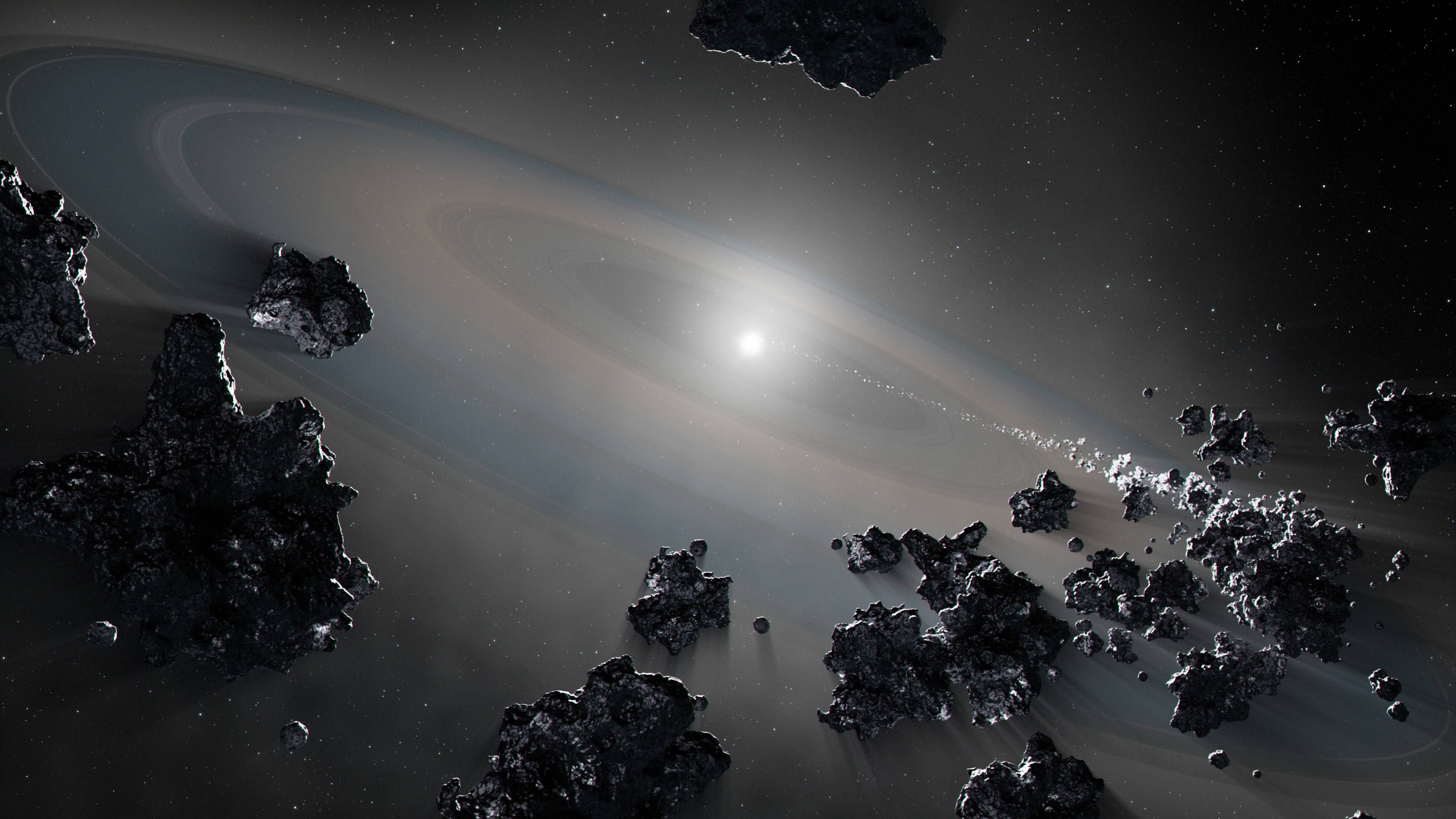 Ce système solaire se désintègre lentement sous l'oeil de nos télescopes