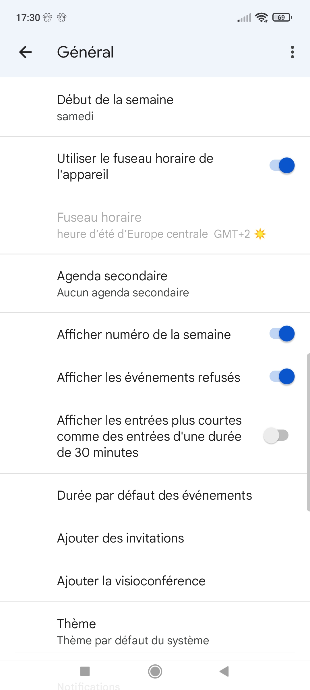 Google Agenda