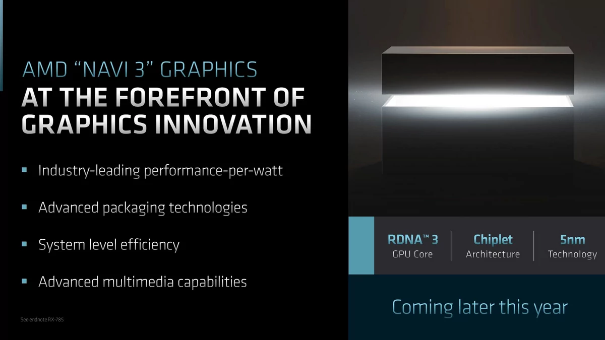 AMD diapo RDNA 3 © AMD